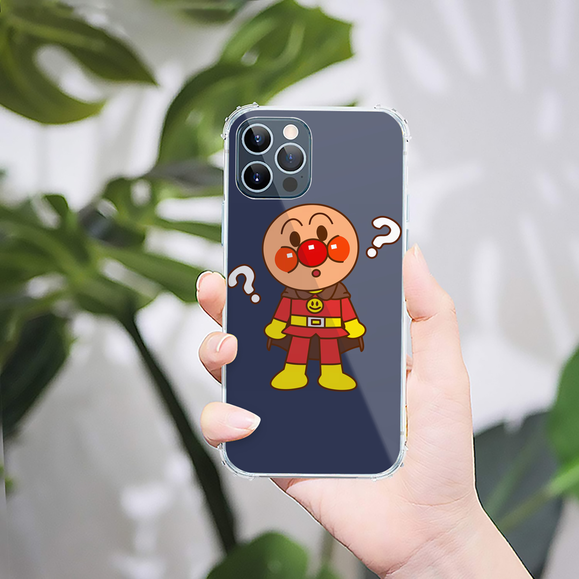 （画像用） アンパンマン Anpanman 【iPhone 12シリーズ対応】透明スマホケース（クリアソフトケース）